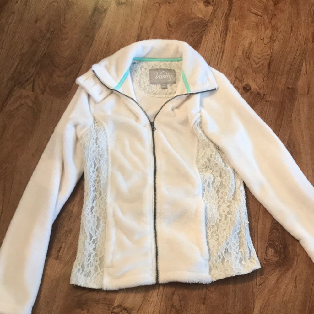Cute fleece vanity jacket